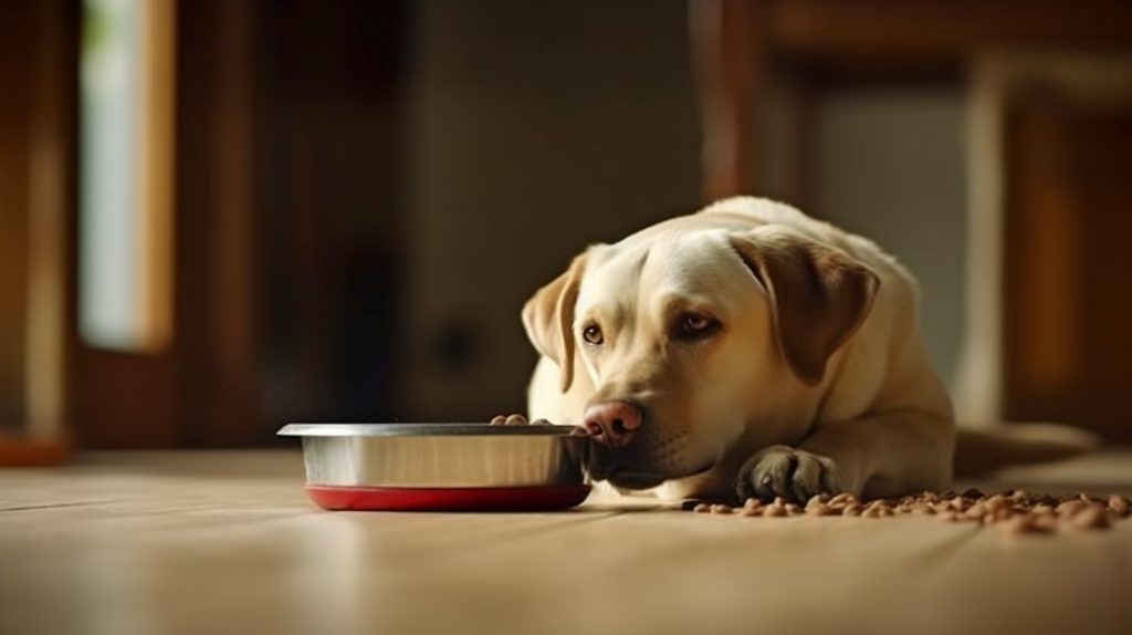 Image illustrant un chien refusant de manger, pour comprendre les raisons possibles et trouver des solutions