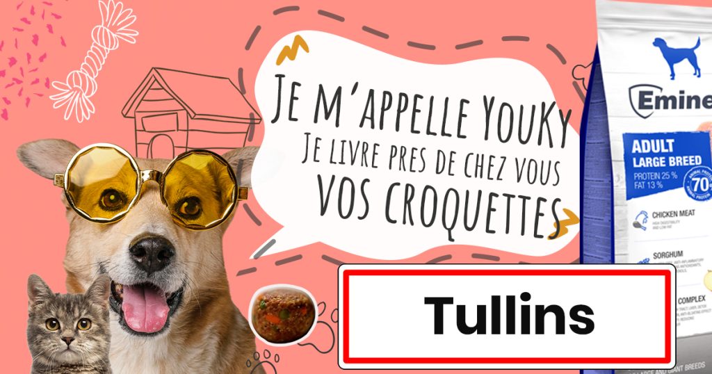 Livraison de croquettes à Tullin